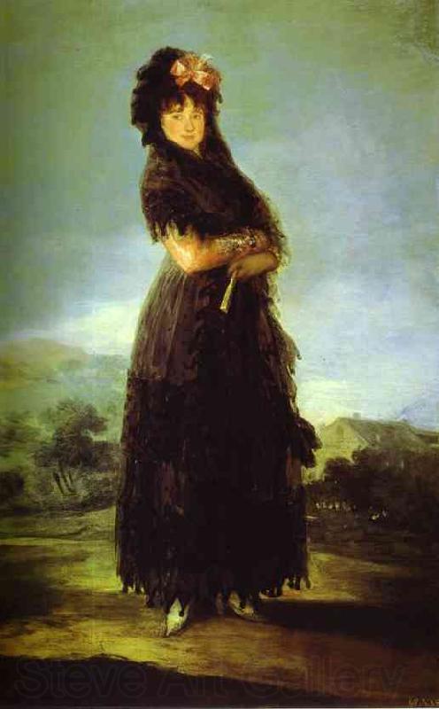 Francisco Jose de Goya Portrait of Mariana Waldstein. Spain oil painting art